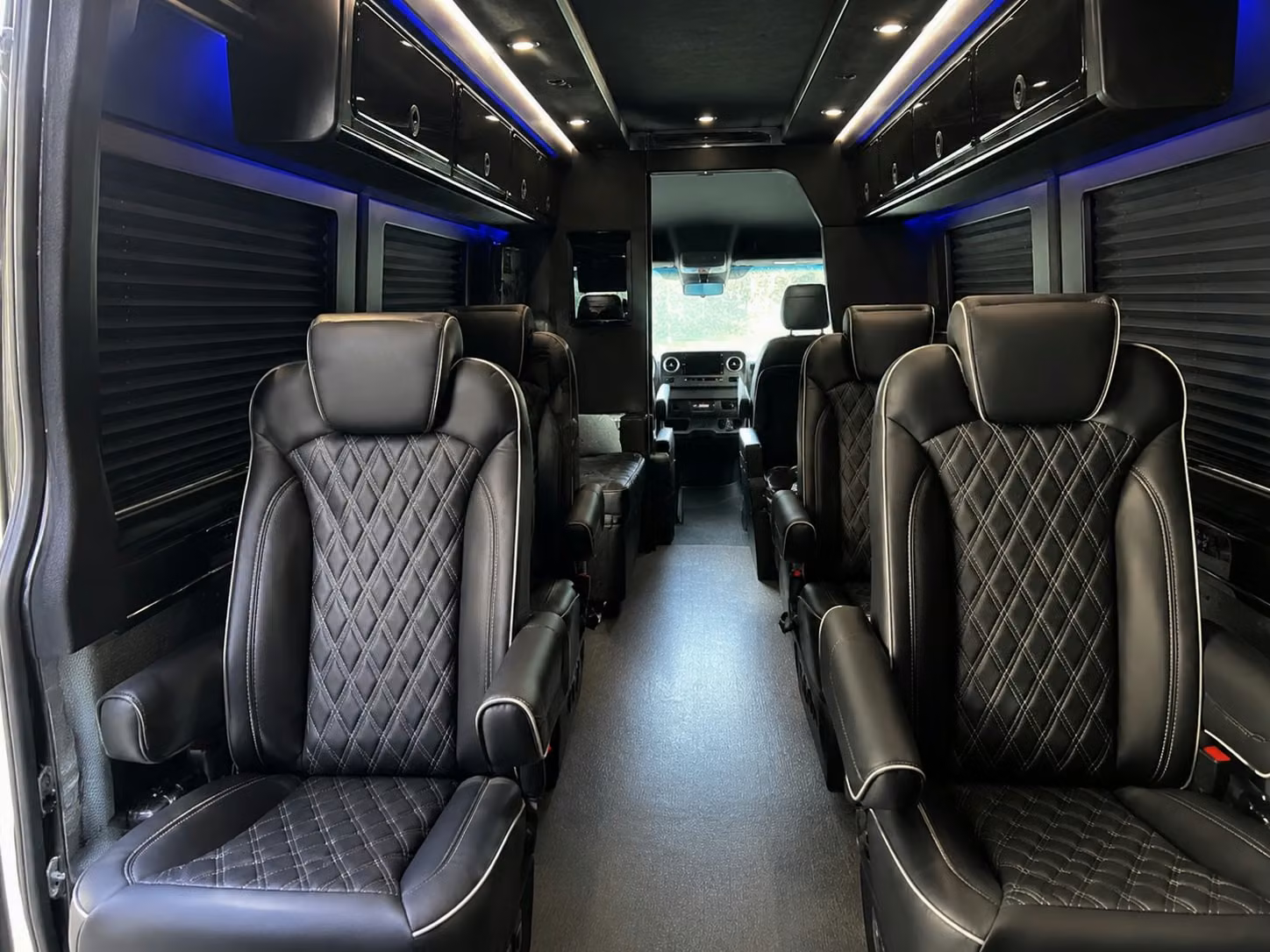 sprinter van with driver inside